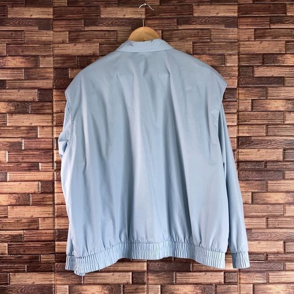 Vintage 80’s Koret Francisca Large Powder Blue Light Jacket - Picture 2 of 12